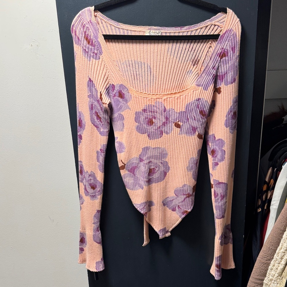 Cozy free people long sleeve bodysuit